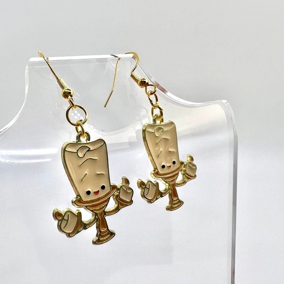 Beauty and the Beast Earrings - Lumiere Earrings - Disney Inspired Earrings - Picture 3 of 10